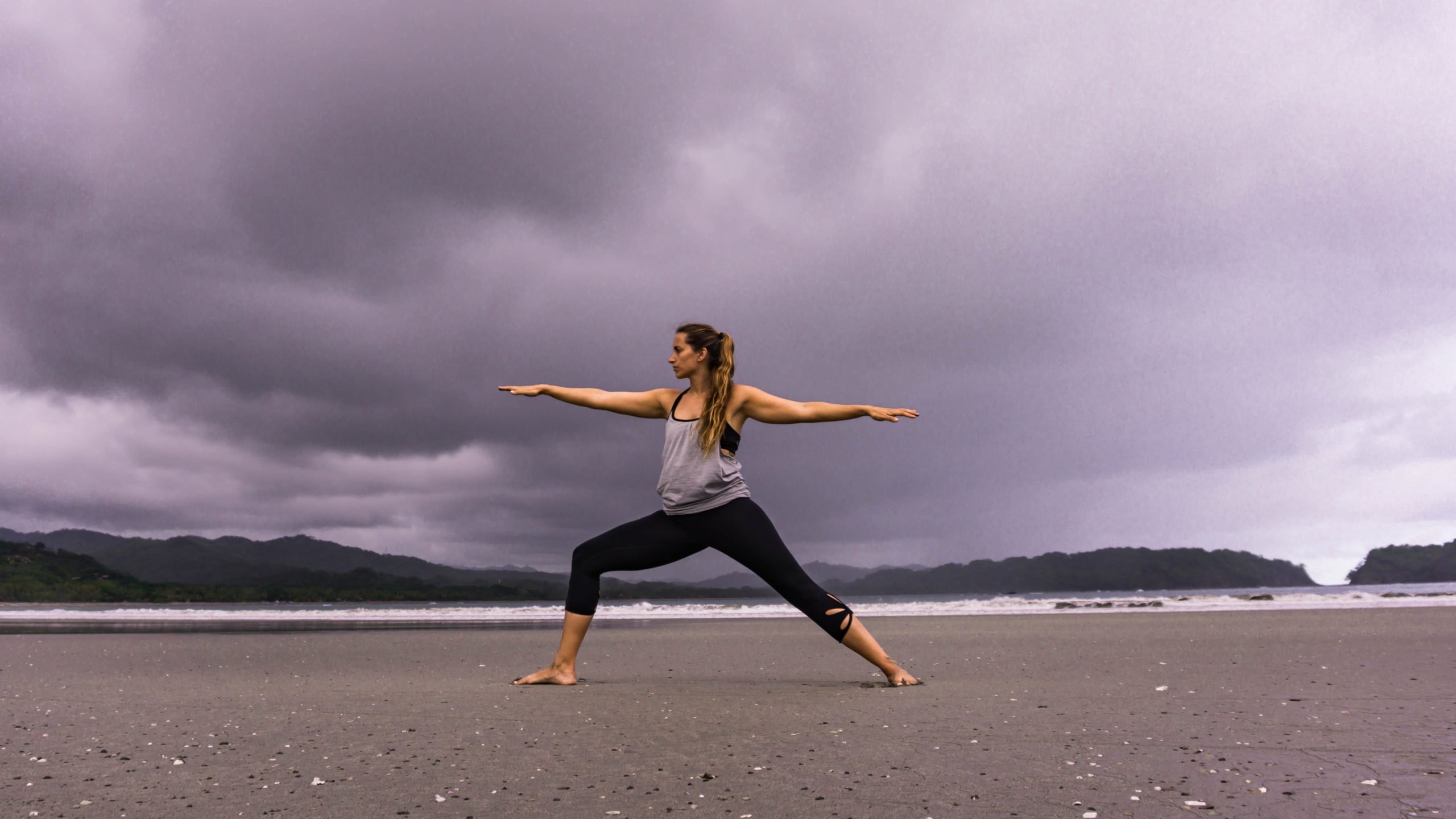 Yoga on the beach