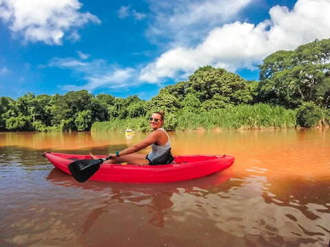 Kayak in the Rio Ora Samara Beach