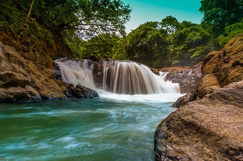 belen waterfall in green season